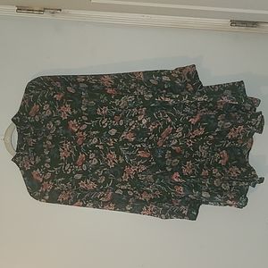 Design Lab long sleeve shirt dress with frills